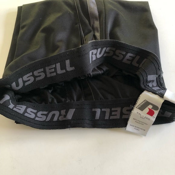 Russell Boys Athletic Sweat Pants XXL Long Pants Black With Gray Stripes - Picture 3 of 4